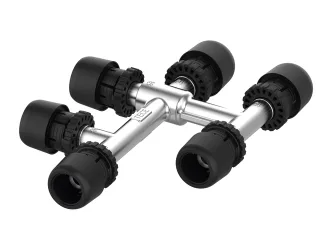 Tece logo-Ax Kreuzungsfitting Dimension 20 x 16 x 16, Standard Messing, 8864102 8864102
