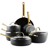 GREENPAN Pfannen-Set Padova Reserve 6-tlg. Topf & Pfannen-Set Spülmaschinenfest, Aluminium, Kratzfest, Keramik, alle Herdarten, Backofengeeignet, Ø 18–28 cm