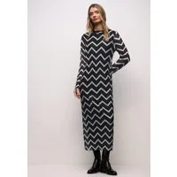 STREET ONE Midikleid mit grafischem Muster