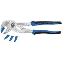 Zangenschlüssel SB 183 10 JC S-002, mit Schonbacken blau/schwarz, 0 - 52mm, 0 - 2"
