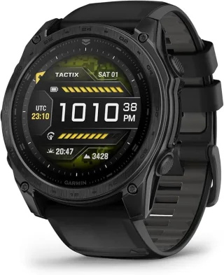 Garmin tactix 8 AMOLED [inkl. Silikonarmband schwarz] 47mm Titangehäuse schwarz