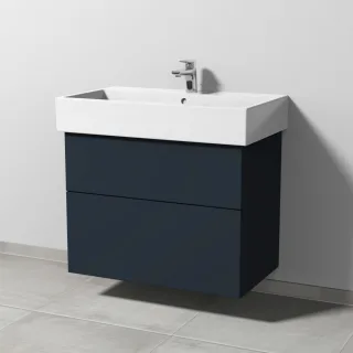 Sanipa 3way Waschtischunterbau zu Duravit Vero Air Waschtisch mit 2 Auszügen, Marine-Matt SP4341R