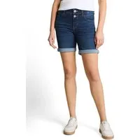 TOM TAILOR Jeansshorts ALEXA Slim mit Aufschlag und Stretch