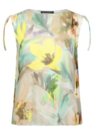Betty Barclay - Ärmelloses Top mit floralem Print grün - Gr. - 38