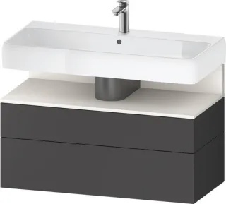 Duravit Qatego Waschtischunterbau wandhängend Graphit Matt 990x470x590 mm - QA4395084490010 QA4395084490010