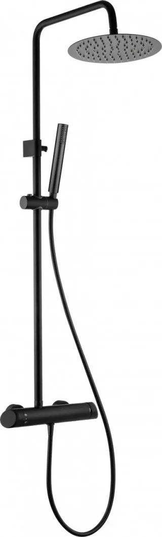 Neuesbad 200 black Duschsystem, schwarz matt NB1DENACN1QK1