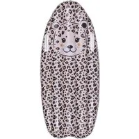 Swim Essentials Luftmatratze Surfbrett Beige Leopard 120 cm, Luftmatratze Wassermatratze Schwimmmatratze Matratze Liege