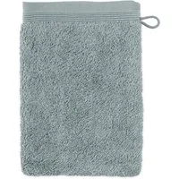 Möve Waschhandschuh Superwuschel 100% Premium Cotton Baumwolle, Walkfrottier (1-St), mit Biesenbordüre und praktischem Kordelaufhänger, einfarbig, weich