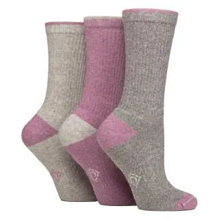 3 Paar Damen wasserabweisende mitteldicke Outdoor-Socken für Wandern und Spaziergänge
