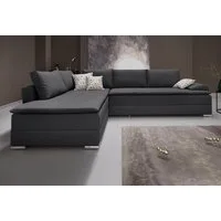 Home affaire Ecksofa Night & Day L-Form, B: 324 cm, Dauer-Schlaffunktion und Armlehne, Bettfunktion & Bettkasten, Boxspringbett 180x200 cm