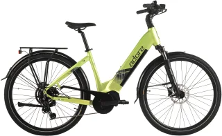 Adore "28" Alu Cityfahrrad CX-380 Mittelmotor 85NM / 15Ah Lime Green matt" 9 Gang Shimano Cues Schaltwerk Kettenschaltung Mittelmotor 250 W Pedelec, Elektrofahrrad für Damen und Herren