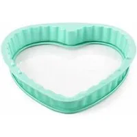 Kaiser24 Backform Herz Backform Silikon mit Glasboden – Liebevoll backen & servieren