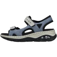Rieker 67666 blau/grau Damen Sandale