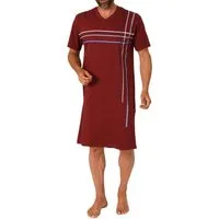 Normann Pyjama Normann Herren kurzarm Nachthemd mit eleganten Frontprint
