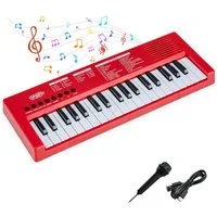 COSTWAY Home-Keyboard (1-St), Kinder Klavier Keyboard, 37 Tasten E-Piano, tragbar