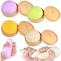FELIXLEO Fidget-Gadget Giant Dumpling Squishy Fidget Toy Anti Stressball mit Dampfgarer