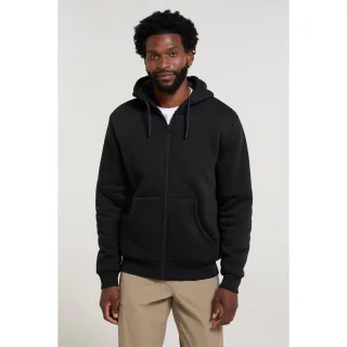 Mountain Warehouse - "Dalton" Hoodie mit durchgehendem Reißverschluss mit Borg gefüttert für Herren (Schwarz)