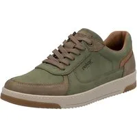 Rieker Sneaker, Freizeitschuh, Halbschuh, Schnürschuh mit gepolstertem Schaftrand