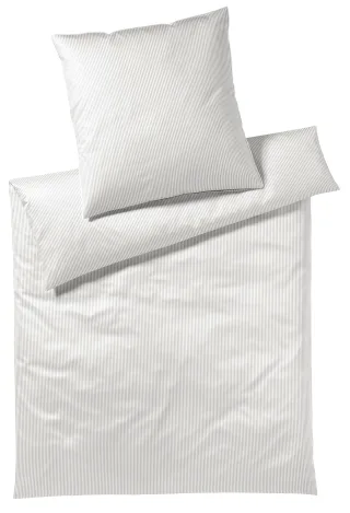 Elegante Bettwäsche "Hamburger Streifen" 2 Stk. angenehmes Hautgefühl