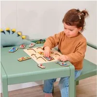 Eichorn Puzzle 9 Teile Kinder Puzzle Holz Einsatzfahrzeuge 100005486, Puzzleteile