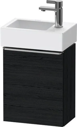 Duravit D-Neo Waschtischunterbau wandhängend Eiche Schwarz Matt 364x222x440 mm - DE4218R70160000 DE4218R70160000