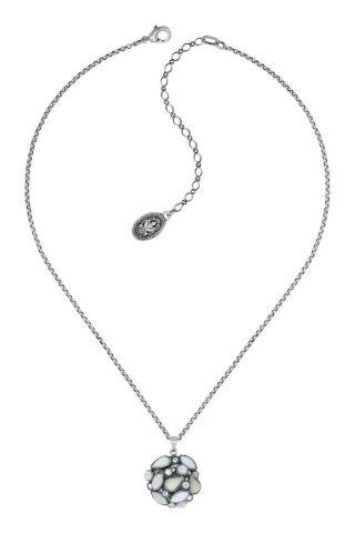 konplott - Kette weiß/silver