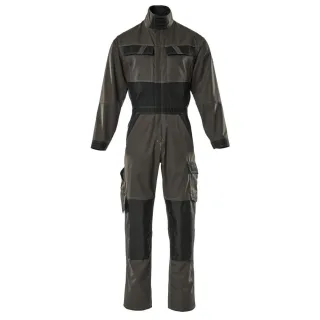 MASCOT Wallan Overall mit Knietaschen LIGHT Dunkelanthrazit / Schwarz L - 15719-330-1809-L