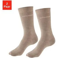 Copenhagen Studios Basicsocken (Packung, 2-Paar) gerippt, mit wärmender Wolle