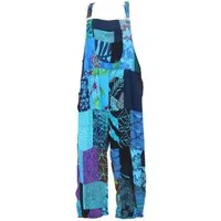 Guru-Shop Relaxhose Patchwork Latzhose, upcycling Sommerjumpsuit -.. alternative Bekleidung