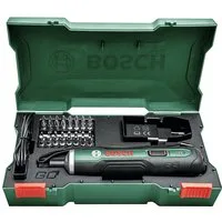 Bosch Home & Garden Akku-Schraubendreher PushDrive, inkl. 32-tlg. Bohreinsatz-Set, Akku und Ladegerät