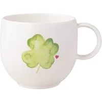Villeroy & Boch Becher Henkelbecher 0,29 l With Love Good Look, 1-tlg., Premium Porcelain, Henkelbecher, 0,29 l, Premium Porcelain, Weiß