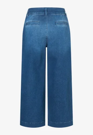 MORE & MORE - High Waist Jeans Culotte denim - Gr. - 40