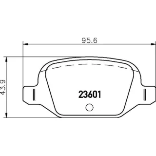 Hella Bremsbel?ge hinten Abarth Citroen Fiat Lada Lancia