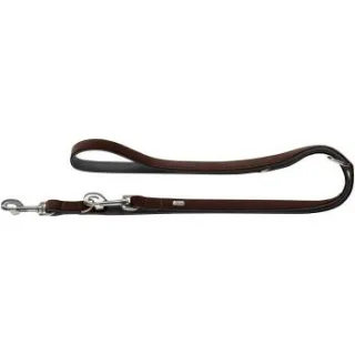 Hunter verstellbare Hundeführleine softie braun 2 cm