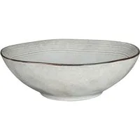 Mica Decorations Suppenteller Mica Schale Tabo grau, Ø 23,5 cm x 7,5 cm