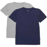 Minymo T-Shirt MIBasic (2-tlg) 2er Pack T-Shirt mit Rundhalsausschnitt