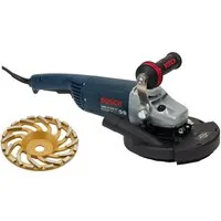 Trongaard Winkelschleifer / Betonschleifer / Estrichfräse / Estrichschleifer 2.200W / 180mm, max. 6500 U/min, (Komplett-Set)