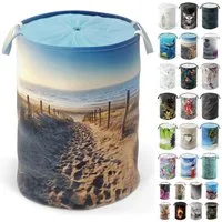 Sanilo Wäschekorb mit Motiv, viele schöne Wäschesammler zur Auswahl, Wäschesack mit Sichtschutz, 60 Liter, faltbar, kräftige Farben