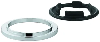 Grohe Grundplatte 48052 für Einloch- Waschtisch-/Bidetbatterien chrom, 48052000 48052000