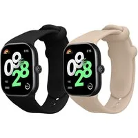 kwmobile 2x Uhrenarmband für Xiaomi Redmi Watch 4 / Watch 5 / Watch 5 eSIM Smartwatch, 2-tlg., Fitnesstracker Band Set aus TPU Silikon - Ersatzarmband Smartwatch
