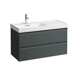 LAUFEN Waschtischunterschrank MEDA 448x984x515 2 Schubl integ. Griffl. f.WT H817118 verkehrsgrau, H4 H4217520112661
