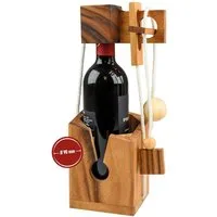 Philos Spiel Philos 5519 - Flaschenpuzzle, Flaschensafe, Samena Holz, Denkspiel