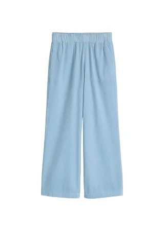 Marc OPolo DENIM - Cordhose wide straight leg blue dusk - Gr. - M