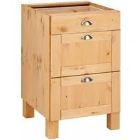 Home affaire Unterschrank Oslo 50 cm breit, ohne Arbeitsplatte, 3 Schubladen