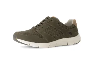 pius gabor - Sneaker low Materialmix Leder/Textil grün grün - Gr. - 43