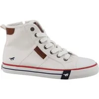 Mustang Shoes Winona Plateausneaker Freizeitschuh, High Top-Sneaker, Schnürboots, kontrastreiche Details