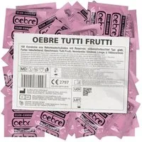 OEBRE Kondome Tutti-Frutti Beutel mit, 100 St., Club-Kondome, Kondome mit Tutti-Frutti-Geschmack