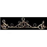 Elope Kostüm Jugendstil Diadem golden, Eleganter Kopfschmuck für die Märchen-, Fantasy- und LARP-Welt