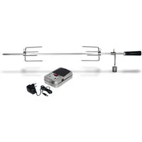 Enders® Grillspieß 7909 (Set, Grillspieß mit Halterung und 2 Hähnchenkrallen), Netz- & Batteriebetrieb,Edelstahlspieß