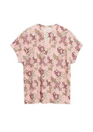 s.Oliver - T-Shirt rot/mehrfarbig - Gr. - 50